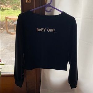 SHEIN baby girl crew neck cropped